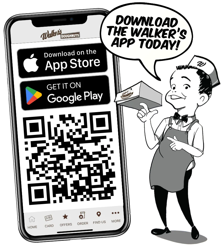 Download the Walker's Doughnuts app